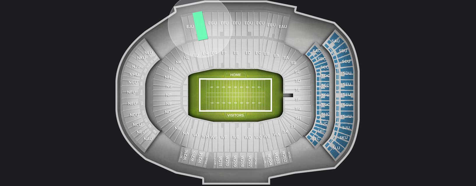Seat view from Upper