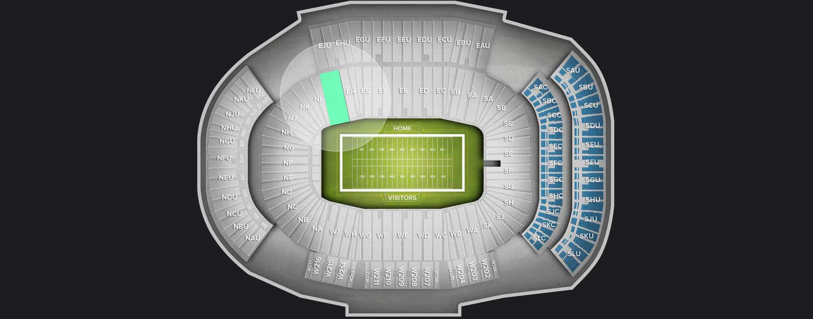 Seat view from Lower