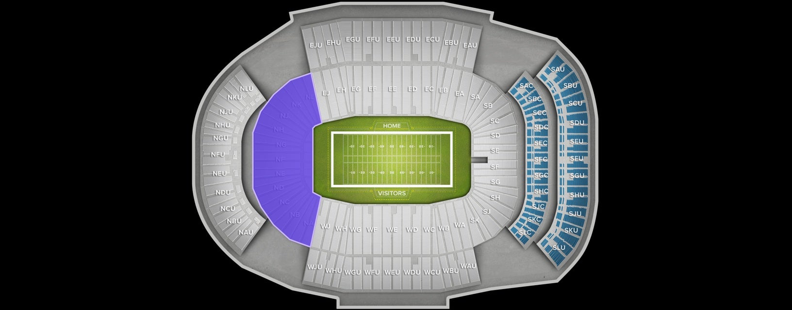 Seat view from Lower Endzone
