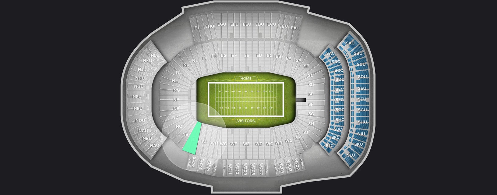 Seat view from Lower