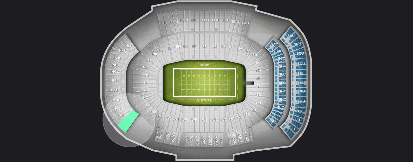 Seat view from Upper
