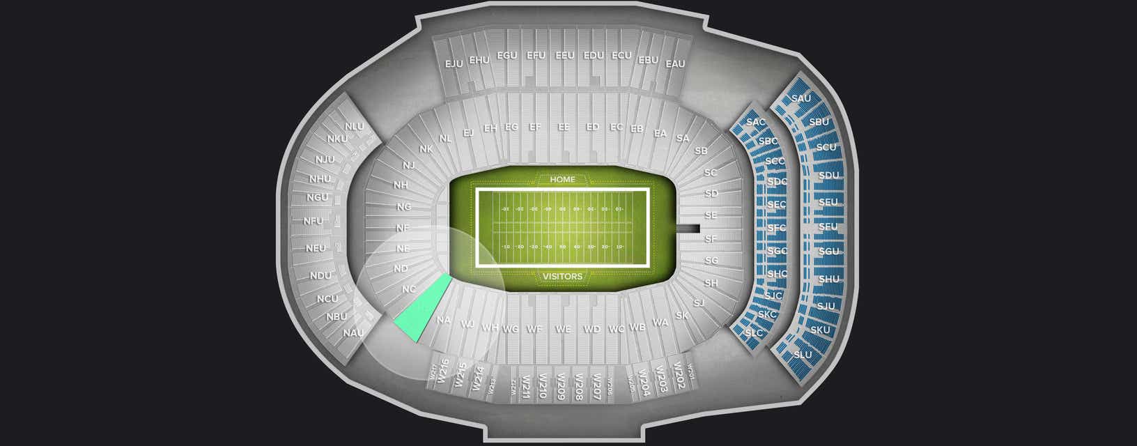 Seat view from Lower