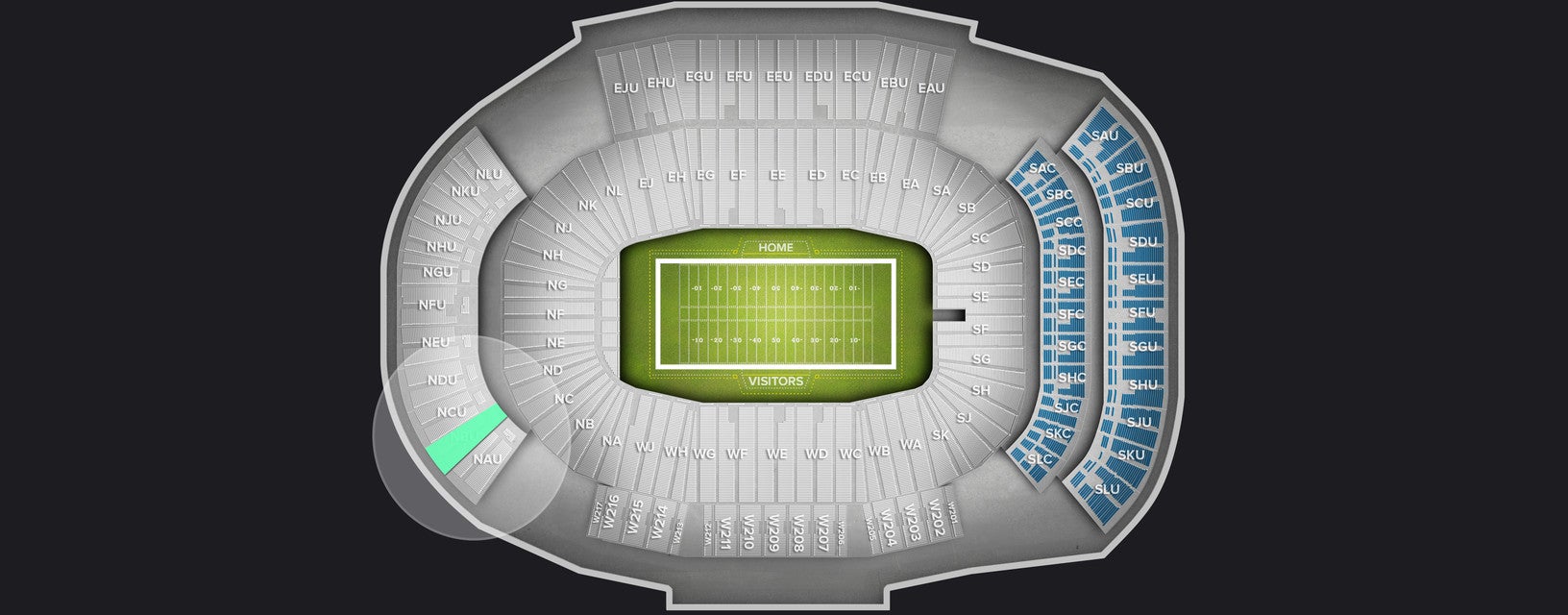 Seat view from Upper