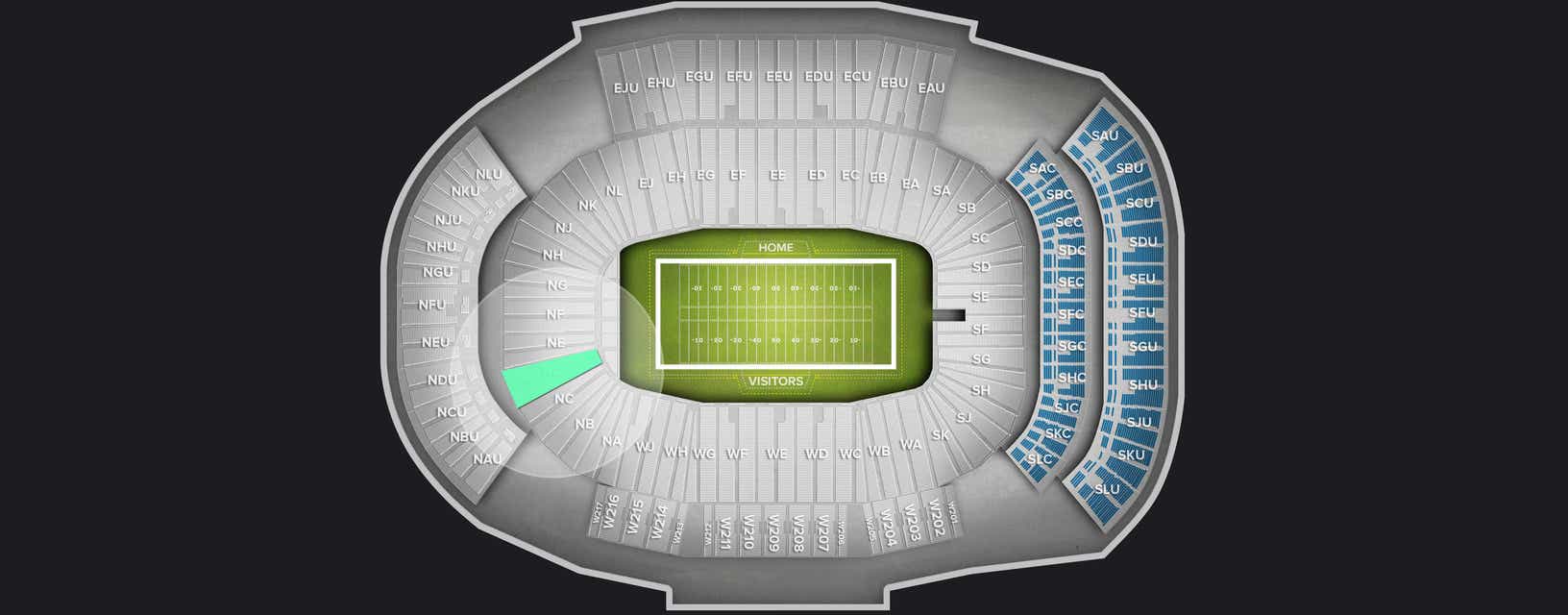 Seat view from Lower