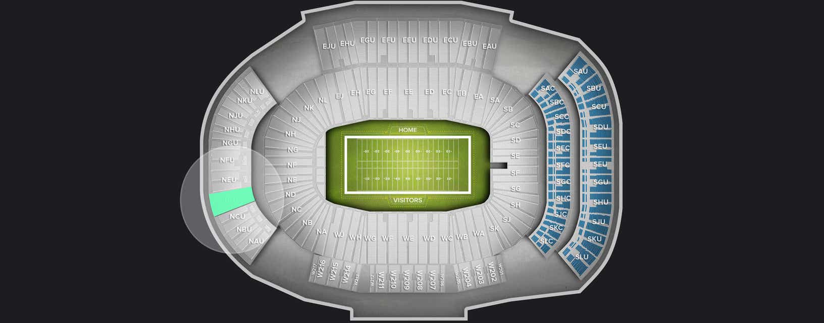 Seat view from Upper