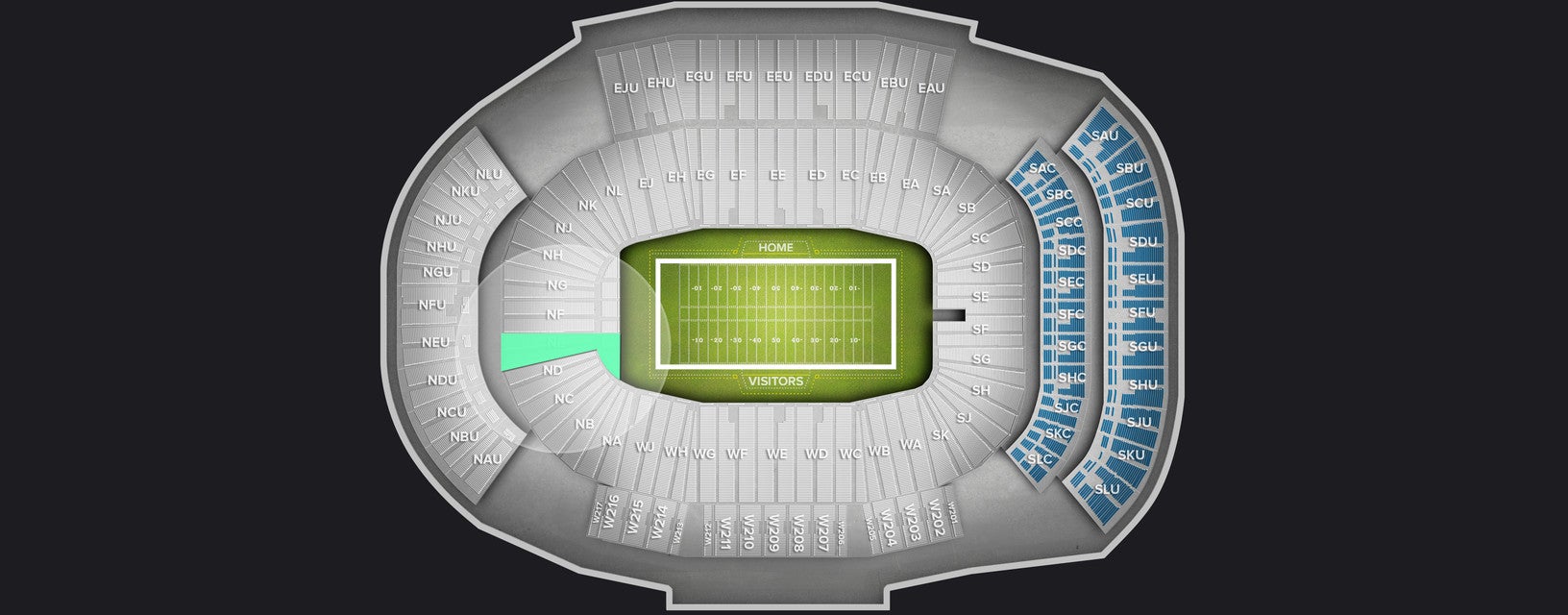 Seat view from Lower
