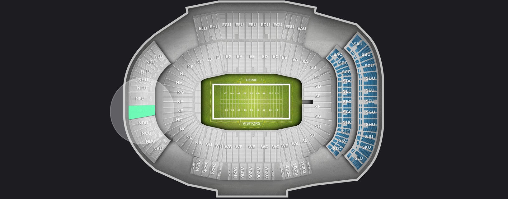 Seat view from Upper