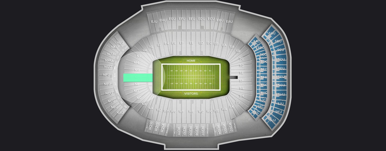 Seat view from Lower