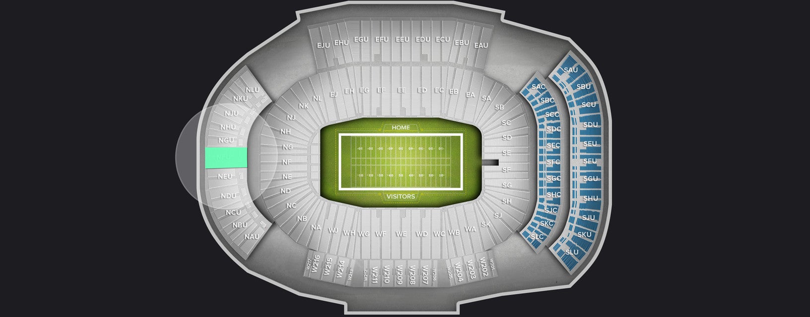 Seat view from Upper