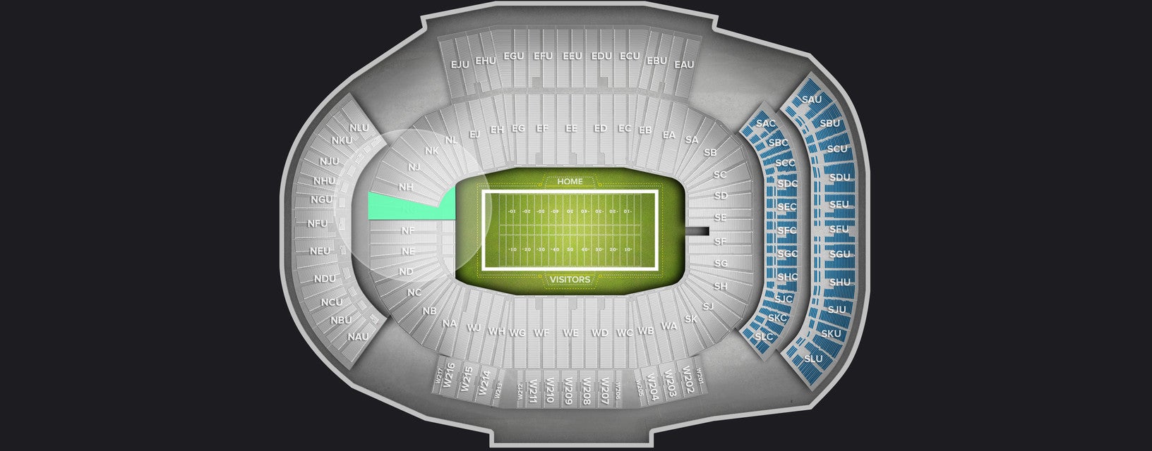 Seat view from Lower