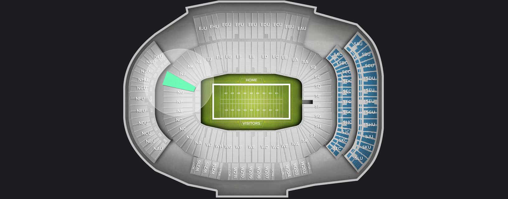 Seat view from Lower