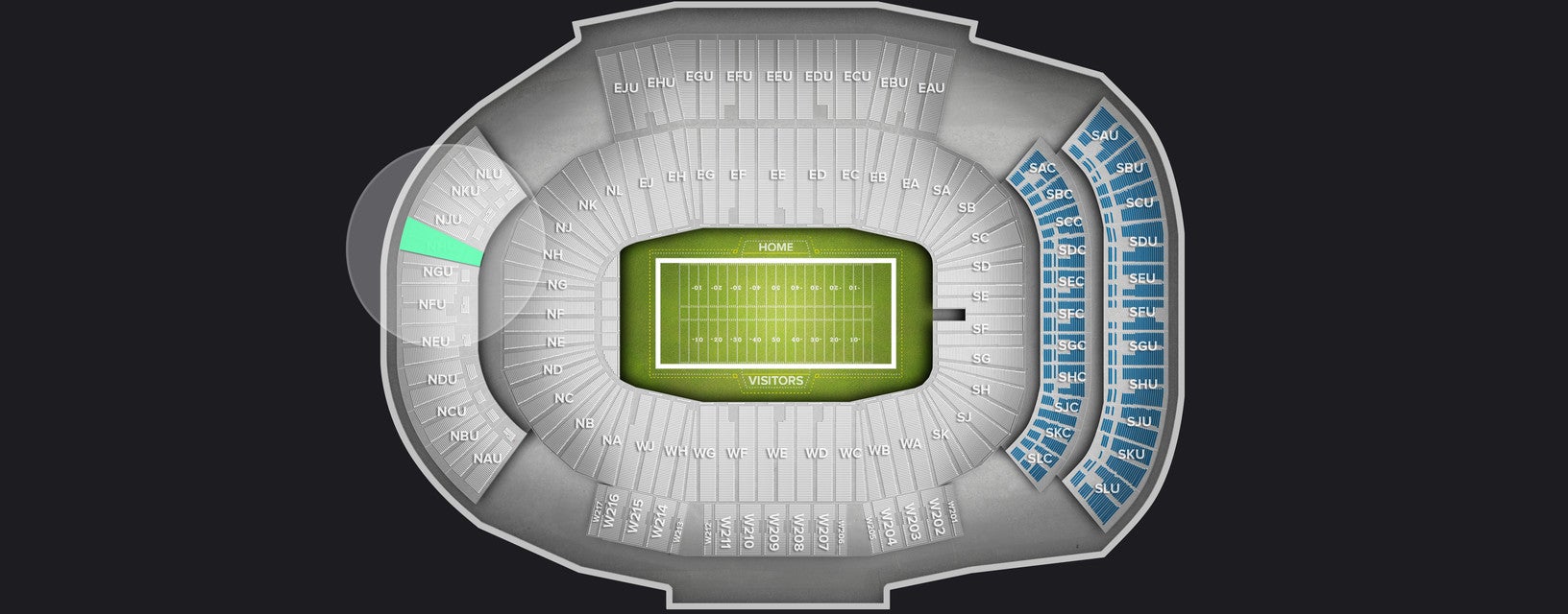 Seat view from Upper