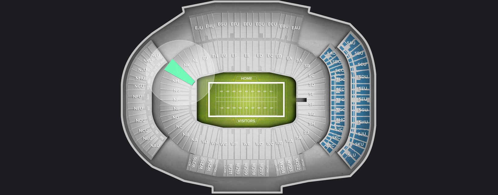 Seat view from Lower