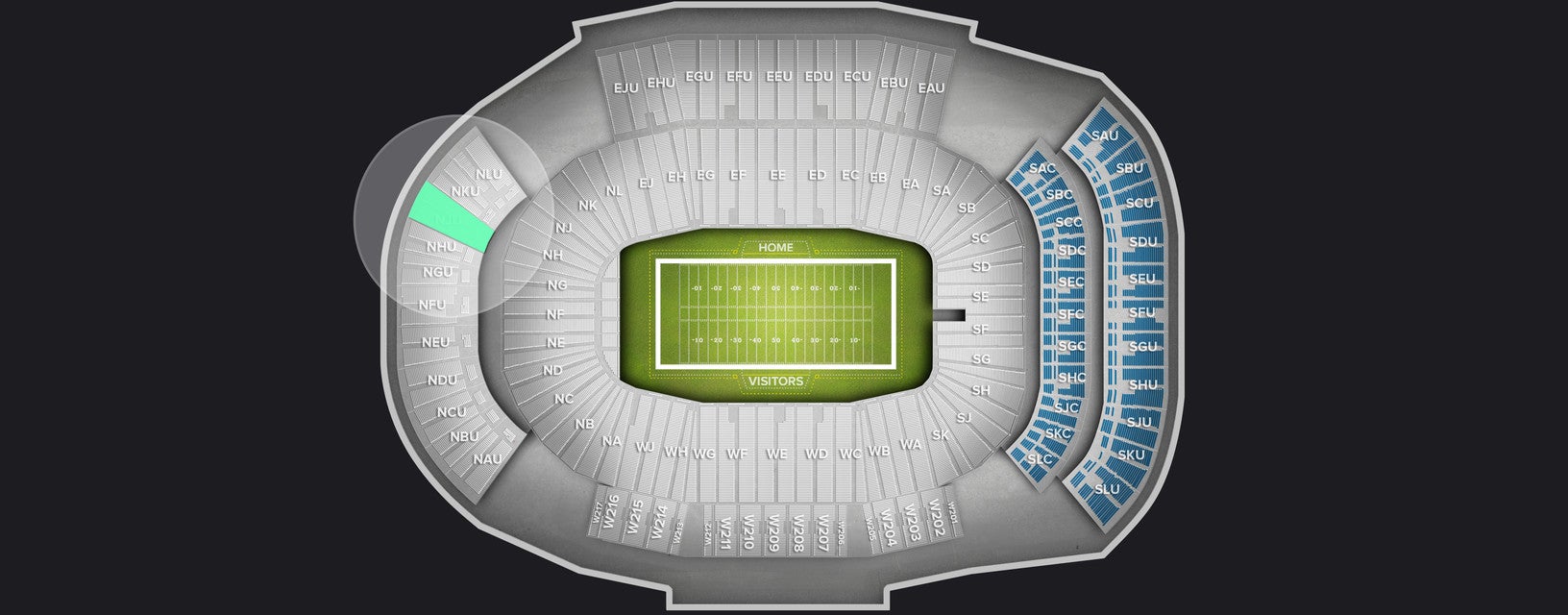 Seat view from Upper