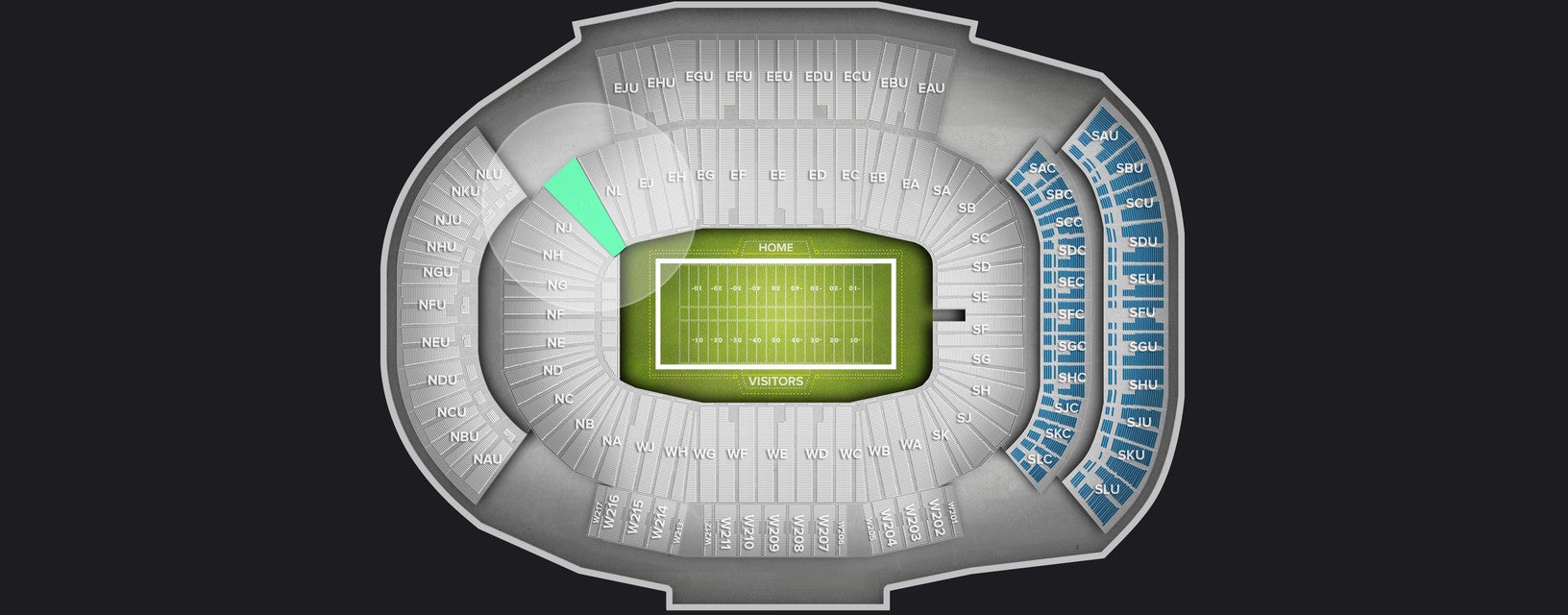 Seat view from Lower