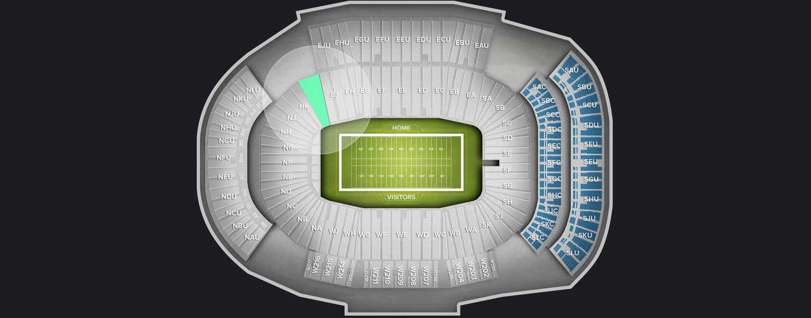 Seat view from Lower