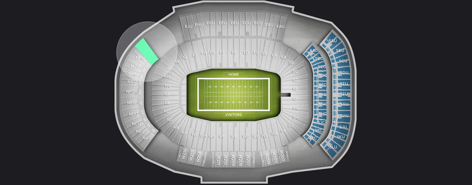 Seat view from Upper