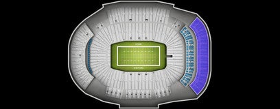 Seat view from South Upper Endzone