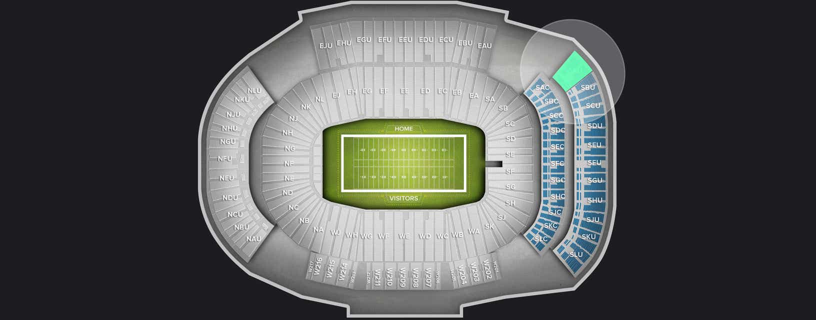 Seat view from Upper