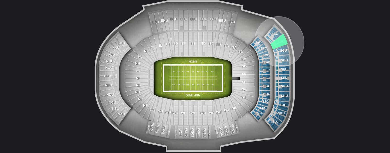 Seat view from Upper