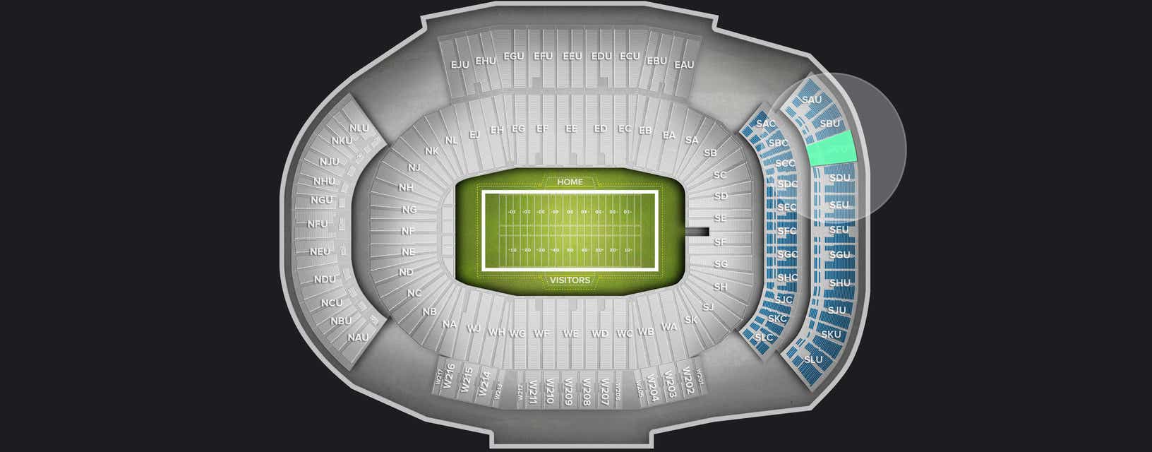 Seat view from Upper