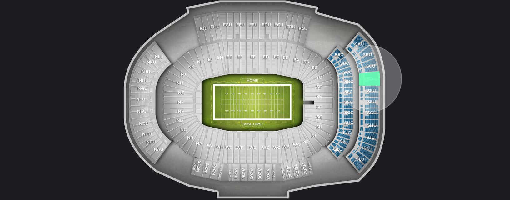 Seat view from Upper