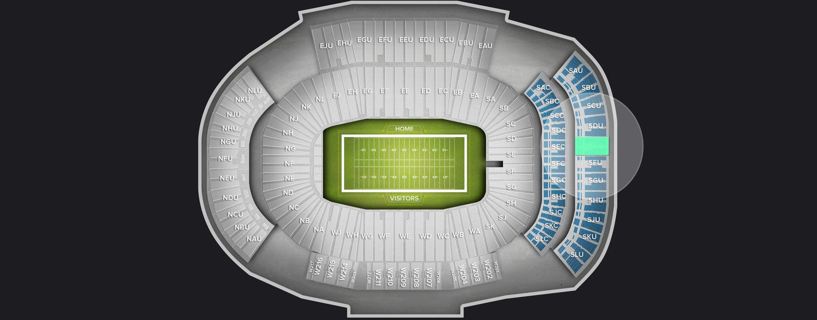 Seat view from Upper
