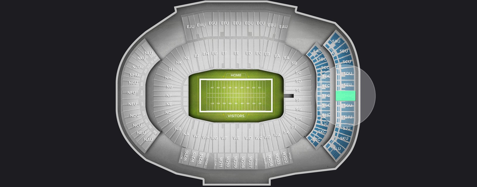 Seat view from Upper