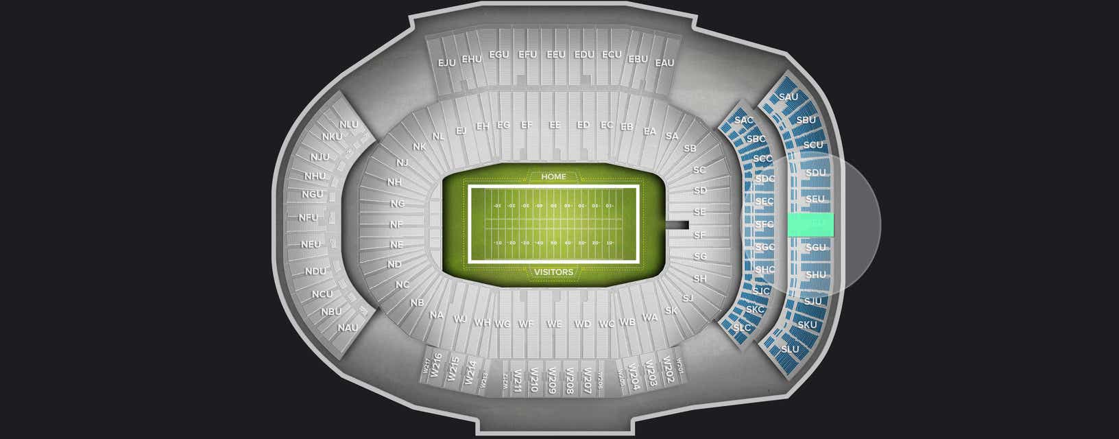 Seat view from Upper