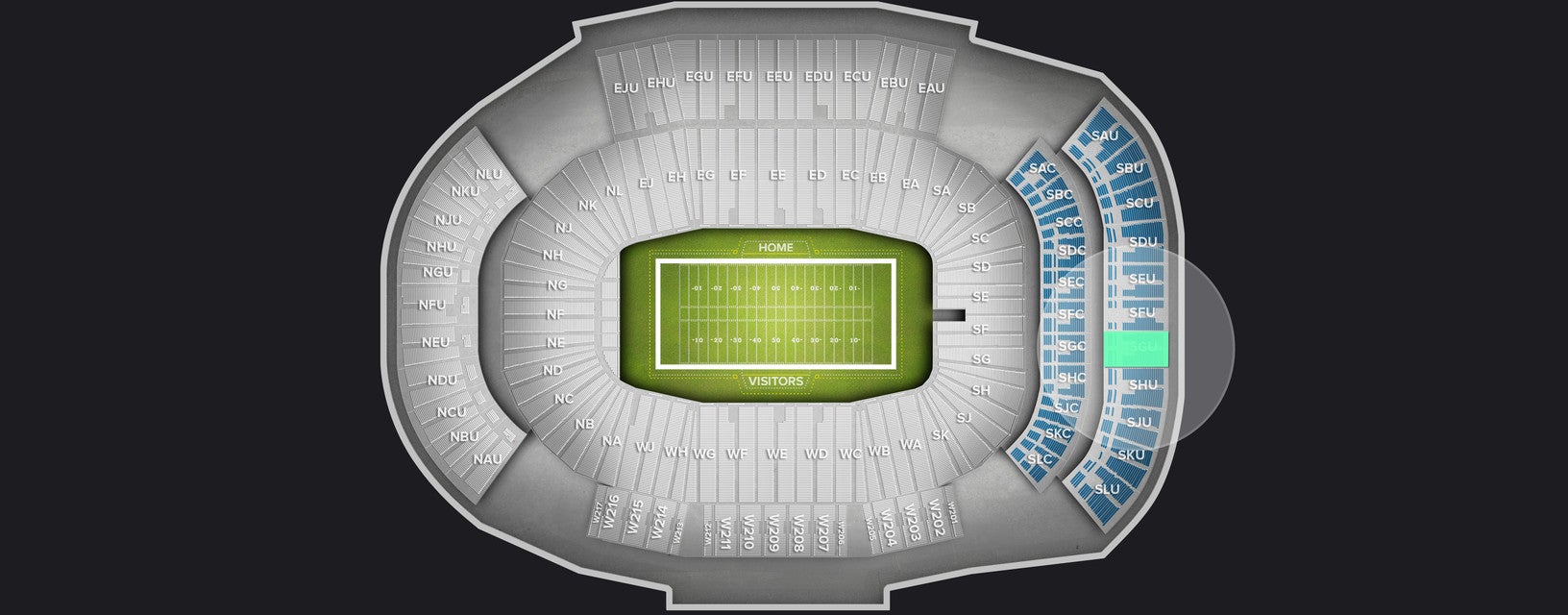 Seat view from Upper