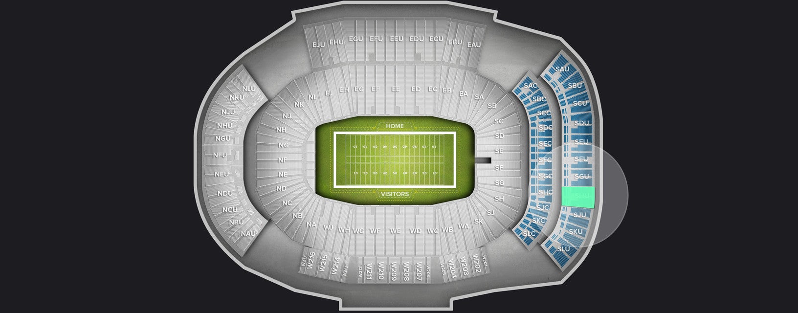 Seat view from Upper