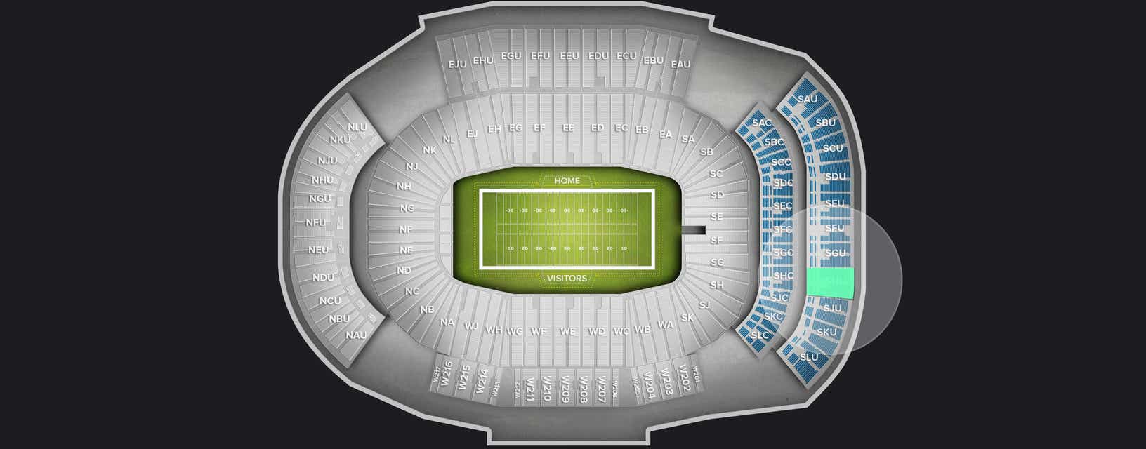 Seat view from Upper