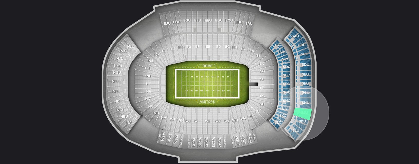 Seat view from Upper