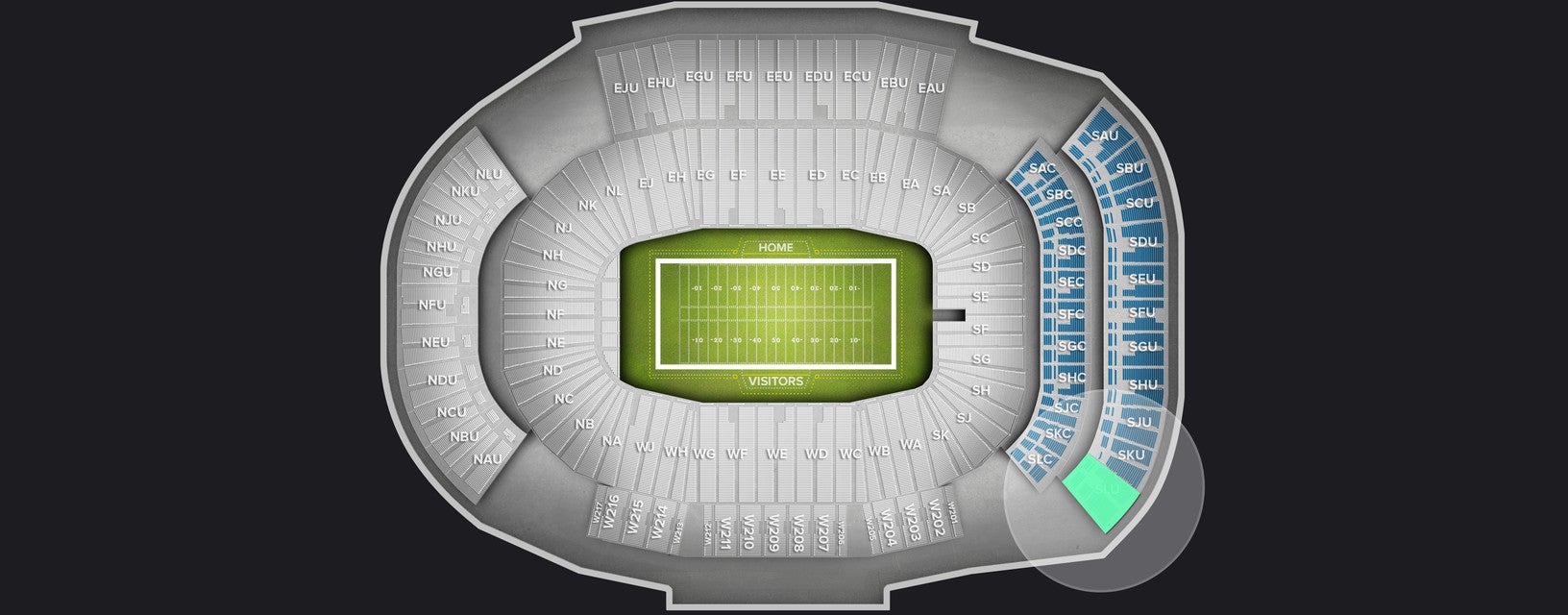 Seat view from Upper