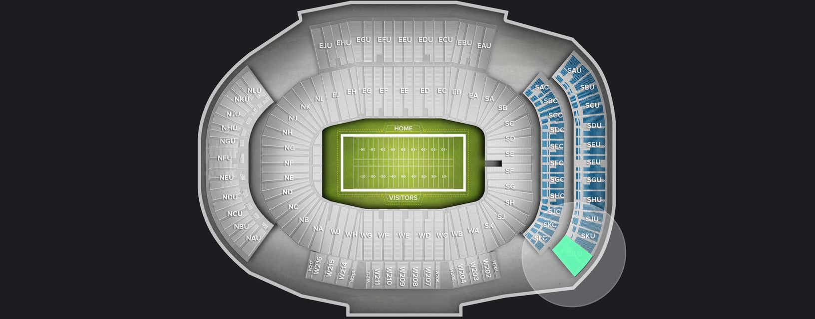 Seat view from Upper