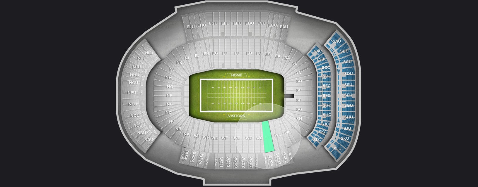 Seat view from Lower