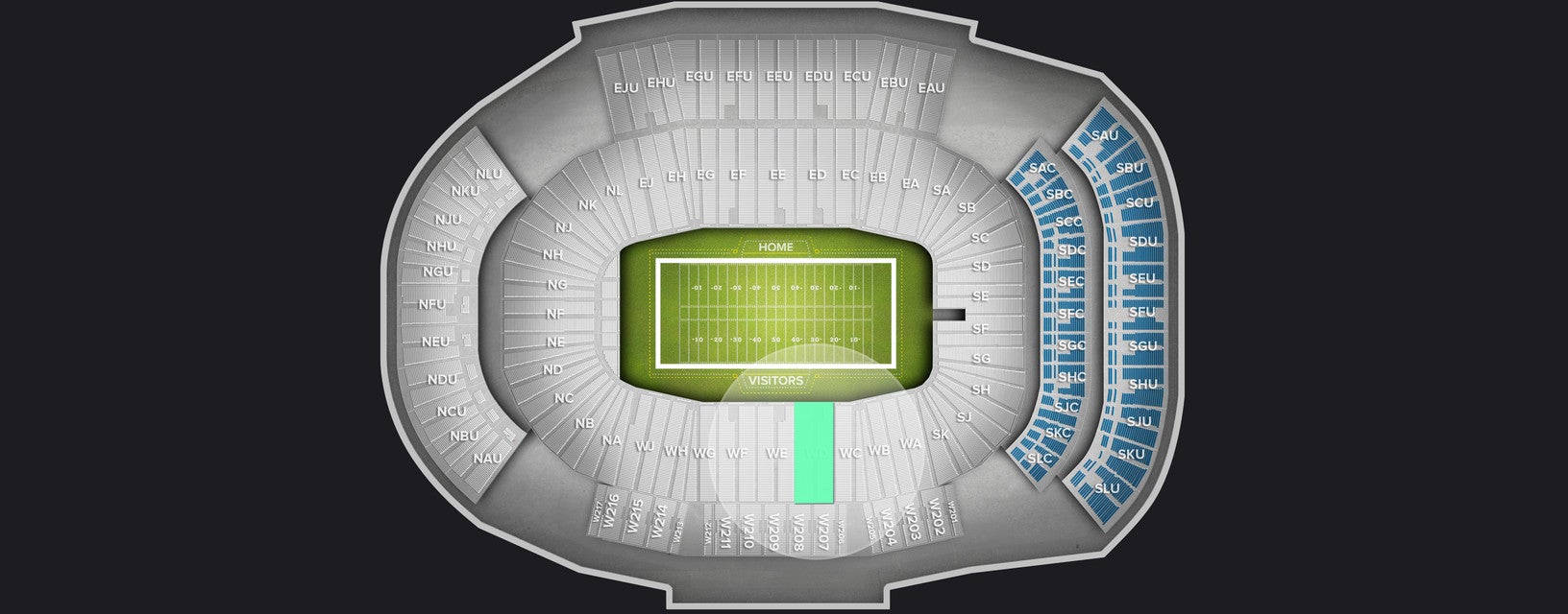 Seat view from Lower