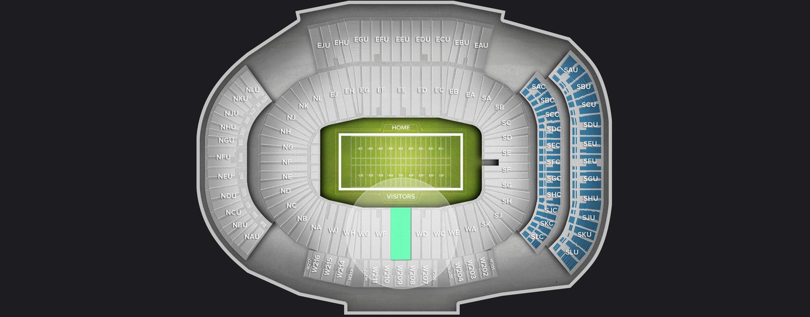 Seat view from Lower