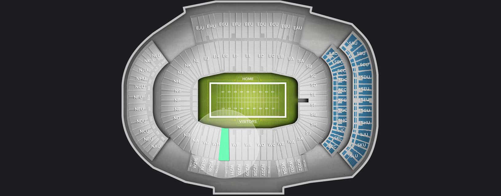 Seat view from Lower