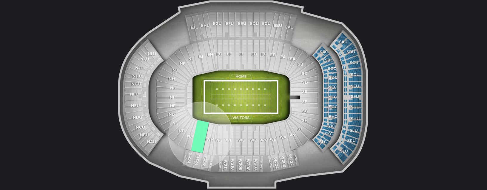 Seat view from Lower