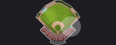 Seat view from Outfield