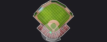 Seat view from Infield