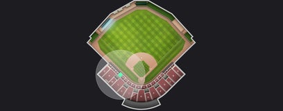 Seat view from Outfield