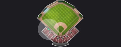 Seat view from Outfield