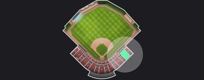 Seat view from Outfield