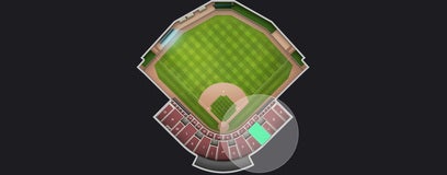 Seat view from Outfield