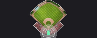 Seat view from Infield