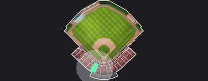 Seat view from Infield