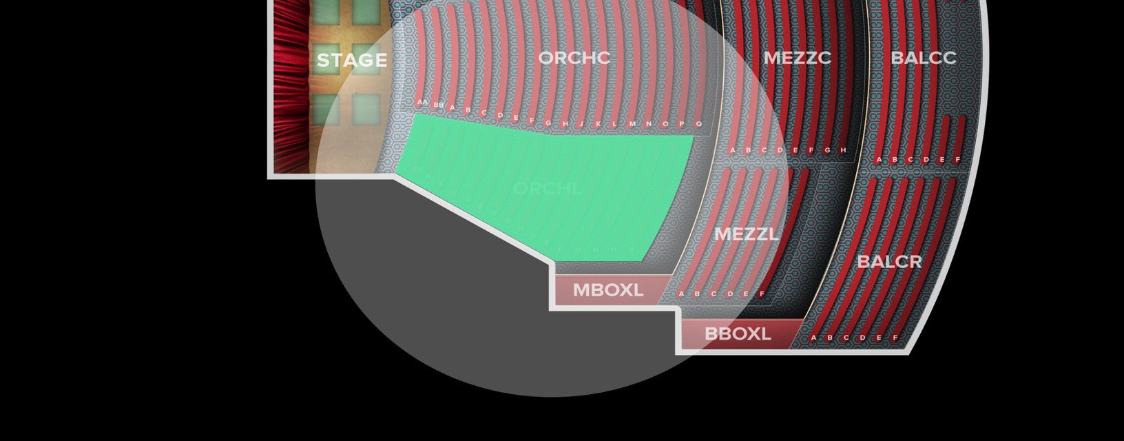 Seat view from Orchestra