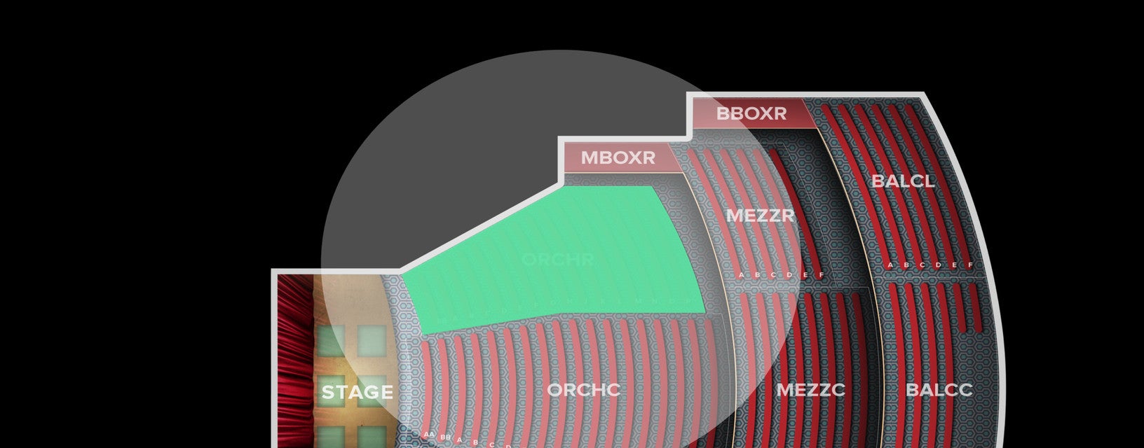 Seat view from Orchestra